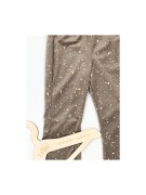 Dzwony dziewczęce welur w złote plamki Lambda