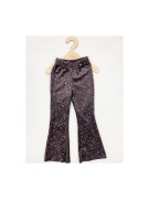 Dzwony dziewczęce welur w złote plamki Lambda