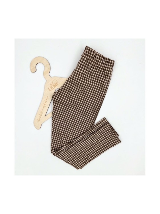 Legginsy dziewczęce bawełna kratka AIPI