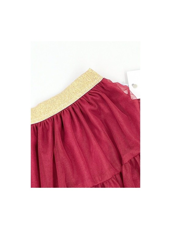 Spódnica dziewczęca tiulowa Bambola bordo