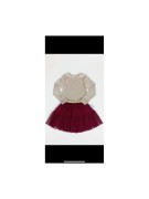 Spódnica dziewczęca tiulowa Bambola bordo