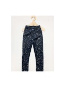 Legginsy dziewczęce welur w złote plamki Dresmoda