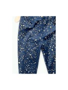 Legginsy dziewczęce welur w złote plamki Dresmoda