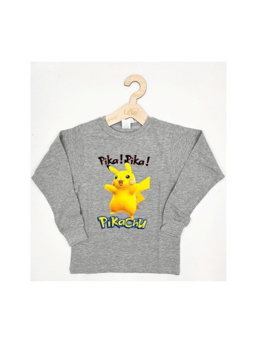 Bluzka chłopięca bawełna długi rękaw POKEMONY