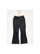 Dzwony dziewczęce welur polskie w srebrne plamki Lambda