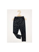 Legginsy dziewczęce welur srebrne drobinki Dresmoda