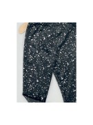 Legginsy dziewczęce welur srebrne drobinki Dresmoda