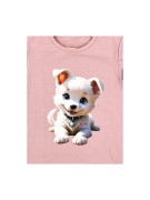 T-shirt dziewczęcy bawełna polski PIESEK Milbo