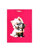T-shirt dziewczęcy bawełna polski pies i kot Milbo