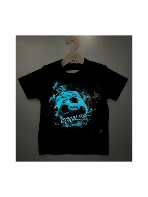 T-shirt chłopięcy bawełna PIŁKA ŚWIECI W CIEMNOŚCI Happy House