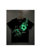 T-shirt chłopięcy bawełna PIŁKA 2 Happy House ŚWIECI W CIEMNOŚCI