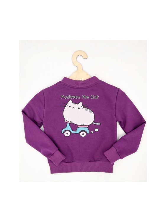 Bluza dziewczęca bomberka bawełna polska Pusheen na zamek