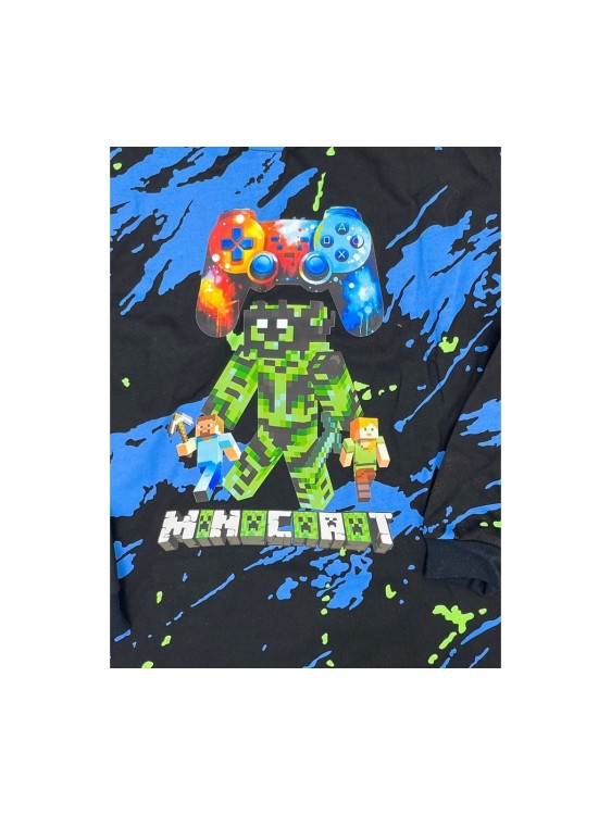 Bluzka chłopięca bawełna polska Minecraft marmurek