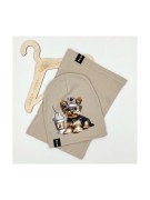 Komplet czapka plus komin dla dziewczynki wiosna polski PIES 4-14 lat