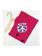 Komplet dziewczęcy czapka plus komin bawełna polskie Jednorożec 3-7 lat