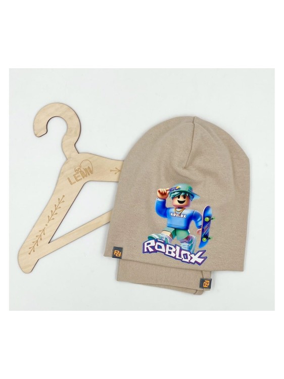 Komplet chłopięcy czapka plus komin bawełna polski wiosna ROBLOX 3-8 LAT