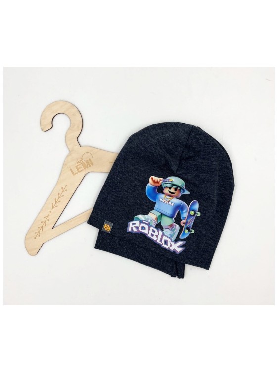 Komplet chłopięcy czapka plus komin bawełna polski wiosna ROBLOX 3-8 LAT