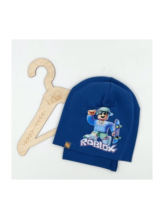 Komplet chłopięcy czapka plus komin bawełna polski wiosna ROBLOX 3-8 LAT