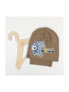 Komplet chłopięcy czapka plus komin bawełna polski PIŁKA NOŻNA 3-8 lat