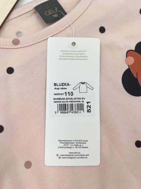 Bluzka długi rękaw ATUT
