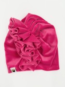 Komplet czapka plus chusta welur TURBAN