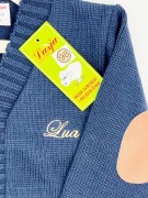 Sweter chłopięcy akrylowy guziki Lusja